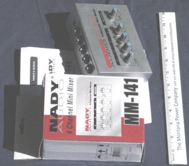 NADY 4 channel mini-mixer, click for hi-res